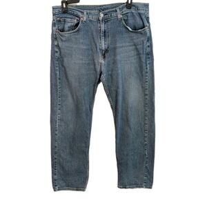 Levi's 505 Relaxed Fit Blue Jeans Size 38x30 Medium Wash Workwear Water less
